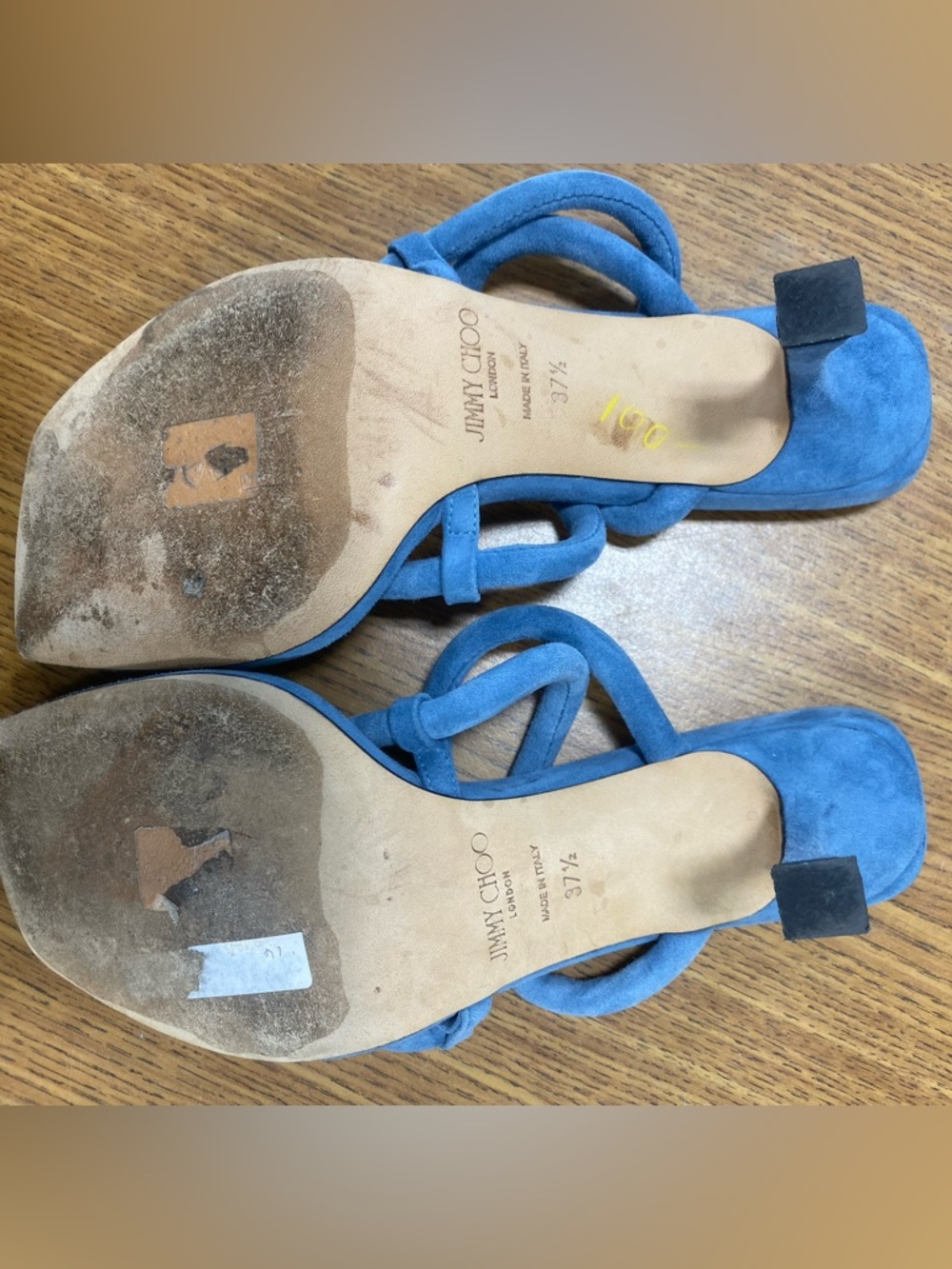 Jimmy Choo Cape Suede Strappy Slide Sandals - Picture 5 of 11
